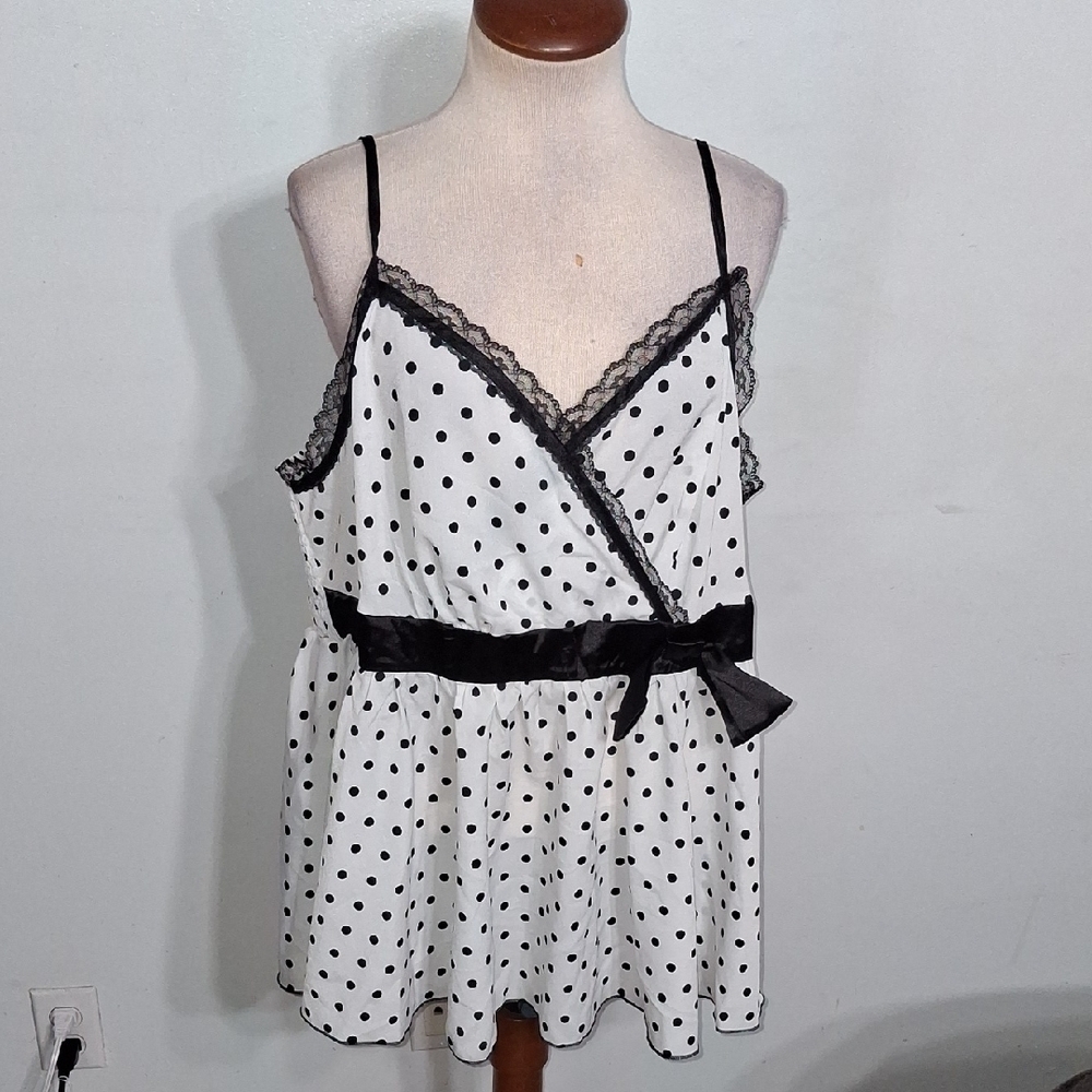 SHEIN- Polka Dot Cami Top- W Sz 3XL